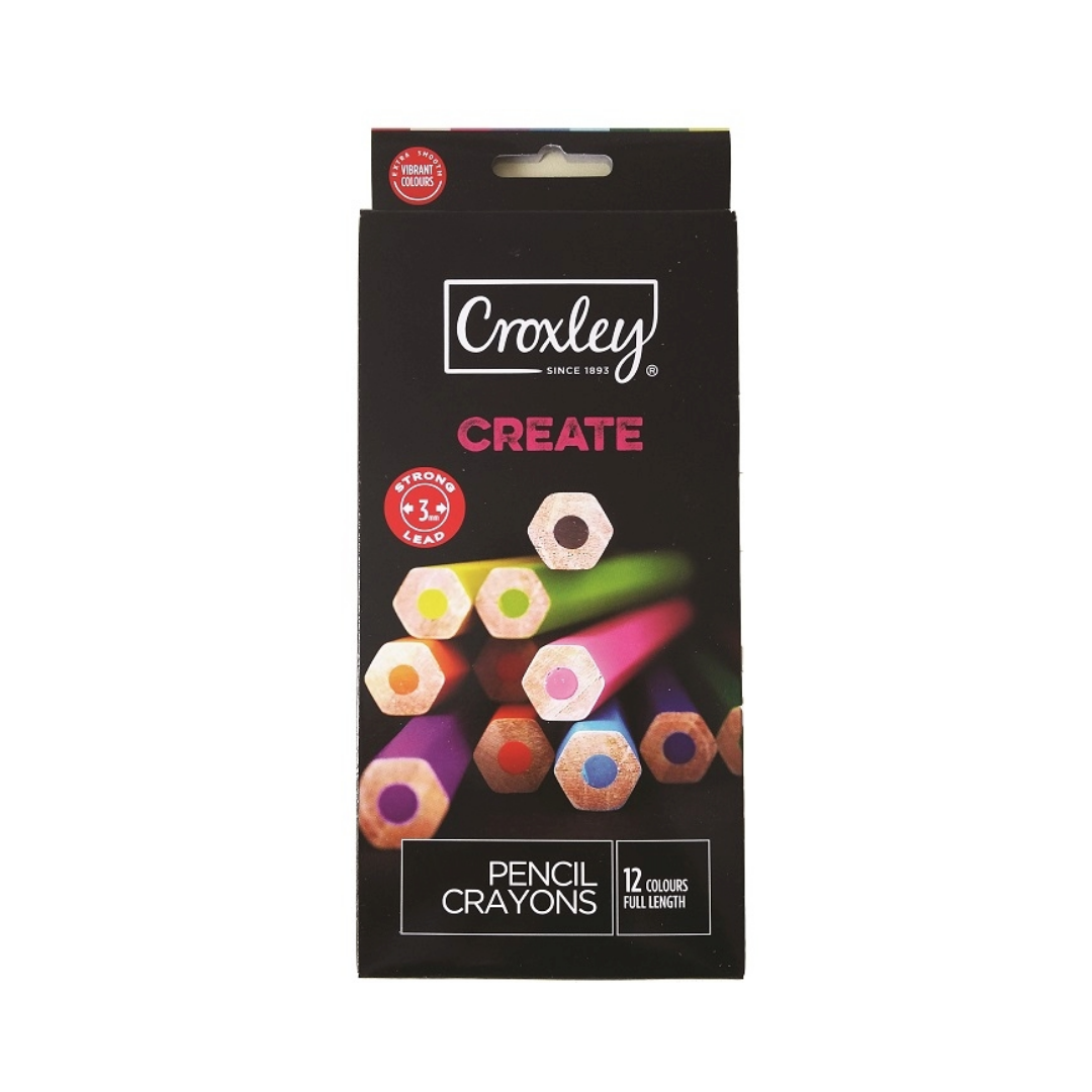 CROXLEY Pencil Crayons Full Wallet 12's