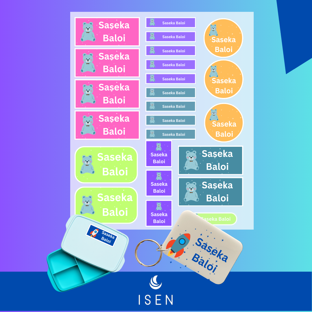 Power Pack (145 Labels) - Personalized Name Stickers