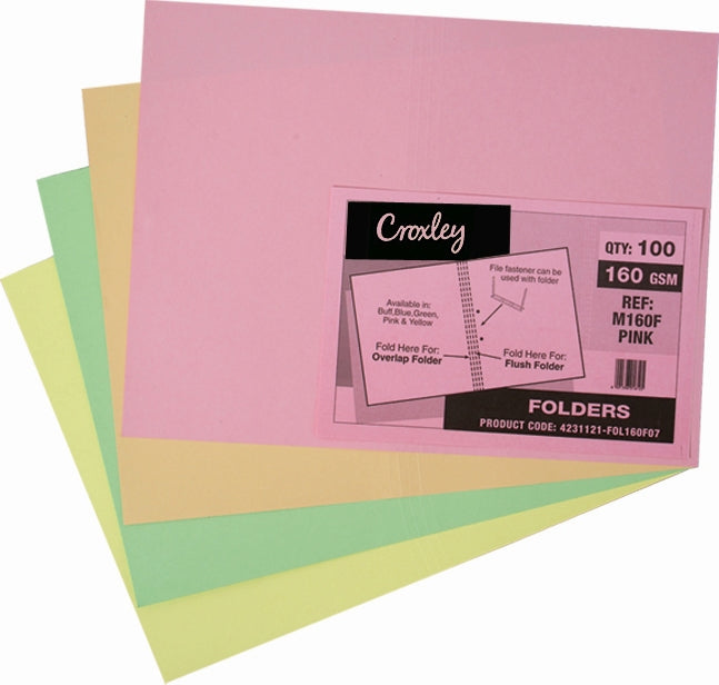 Croxley Flat File/Folder ea (Colors may vary)