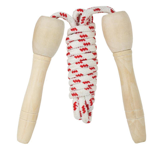 Wooden Handle Skipping Rope (Treeline)